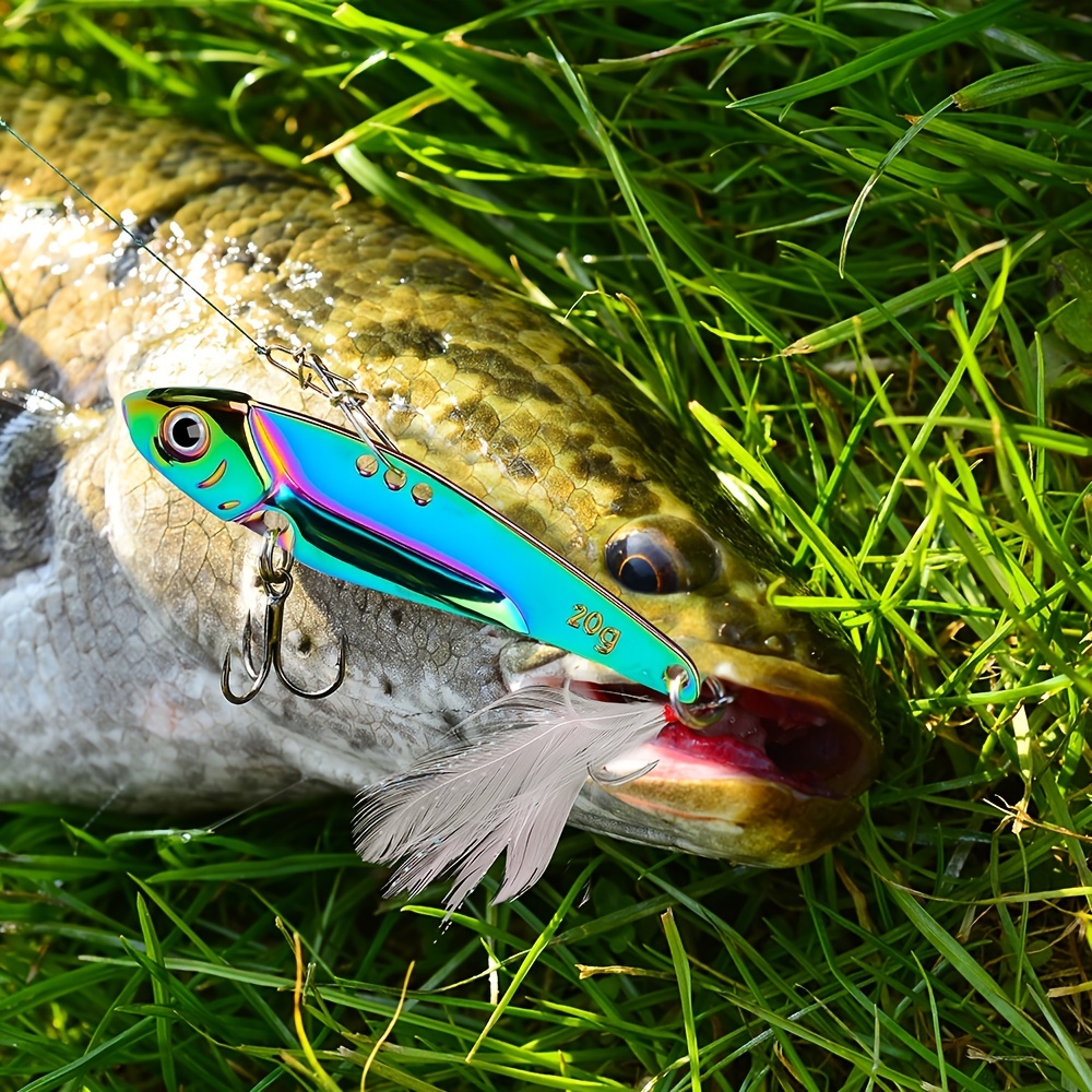 Colorful Reflective Vib Sequins Long Throw Lure Feather Hook - Temu Canada