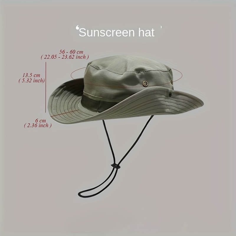 Fisherman Hat With Chin Straps Outdoor Travel Hat