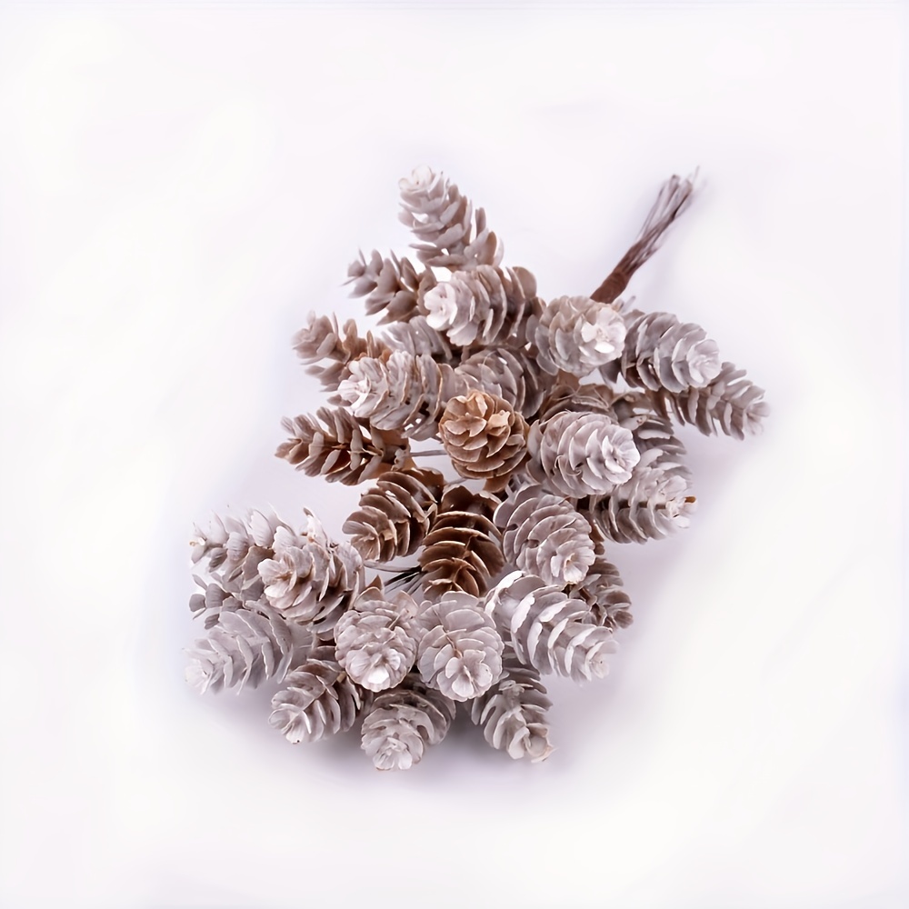 Artificial Pinecone Picks Bundle - DIY Floral Arrangements and Wreaths