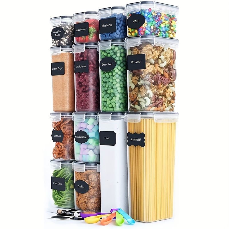 Cereal Sealed Box With Lid, Food Storage Container, Transparent Food Storage  Box, Plastic Bean Container, Multifunctional Cereal Rice Wheat Container -  Temu