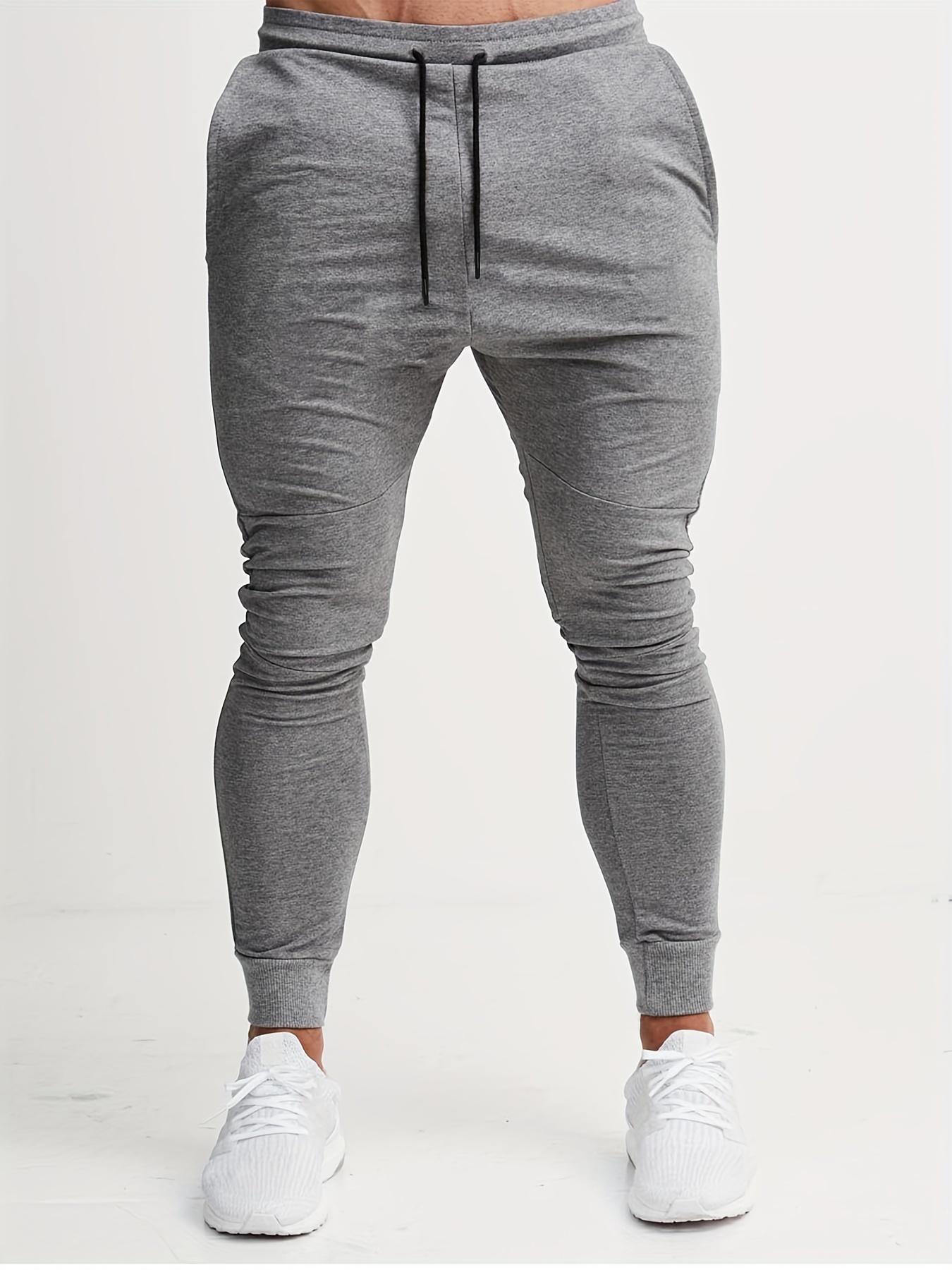 Men's Drawstring Pocket Jogger Pants Slim Fit Casual - Temu Australia