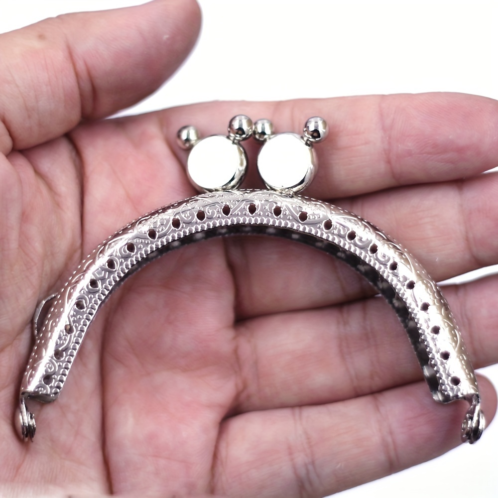 10pcs Purse Frame Bag Clasp Lock Metal Keyring Charm Arch Frame Coin Purse  Clasp