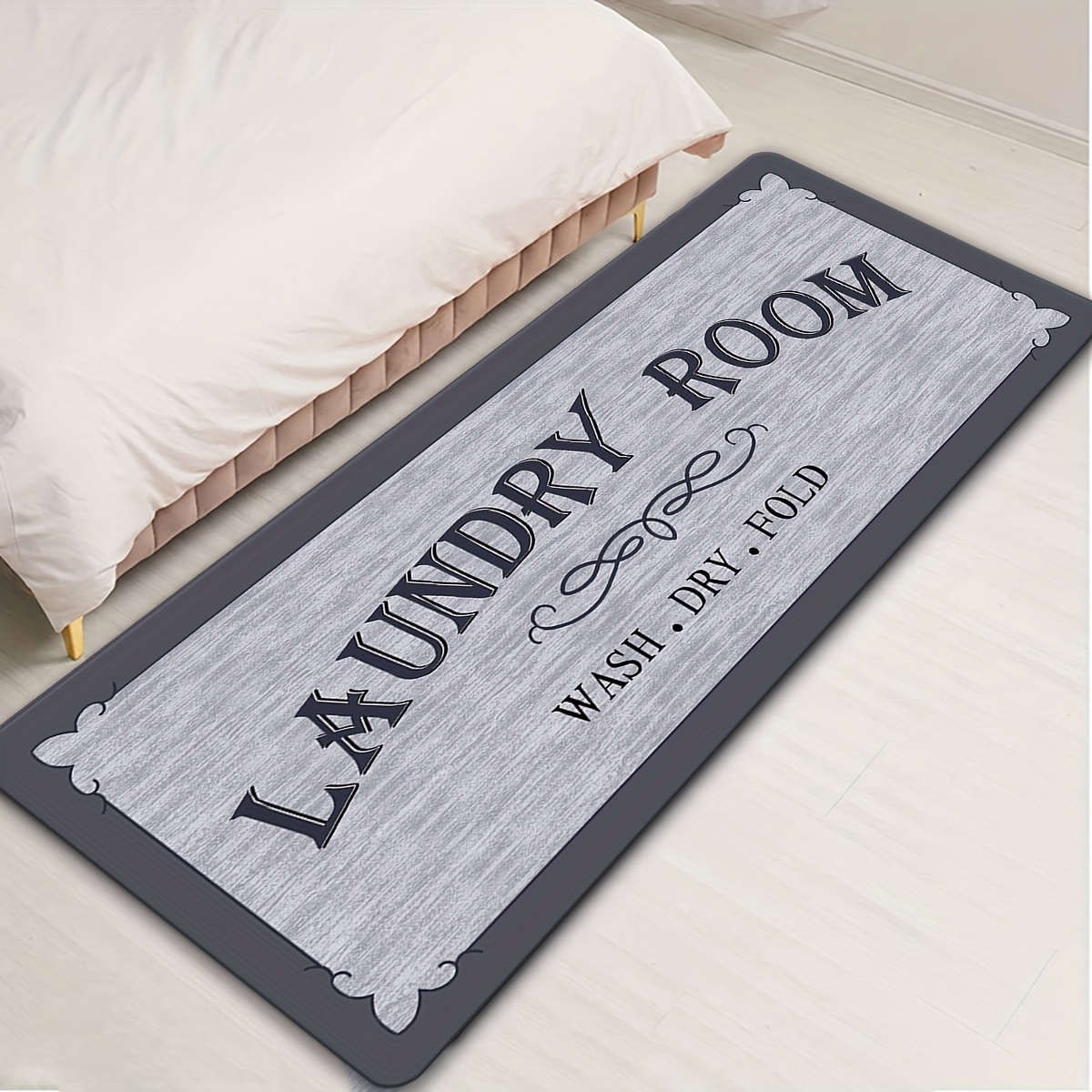 Grey Laundry Room Runner Rug Laundry Room Carpet Durable Temu Norway