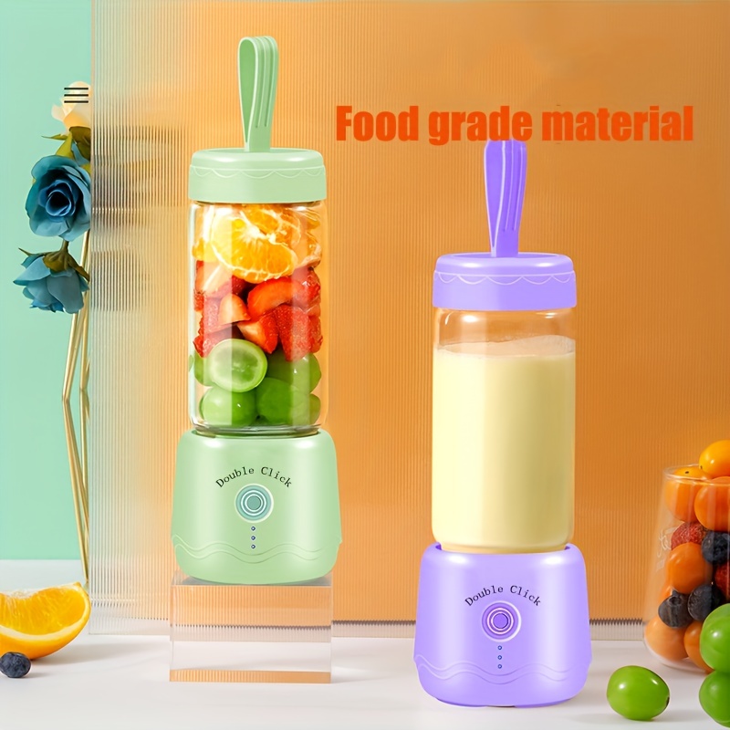 Compact Travel Kitchen Electric Blender: Mini Mixer, Juicer Machine &  Smoothie Maker with Portable Blender Cup Bottle for Fruit Juice