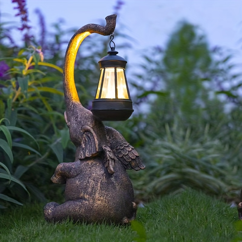 Ornements d'extérieur décoratifs Statues de jardin en forme de tortue avec  lumières à 7 LEDs