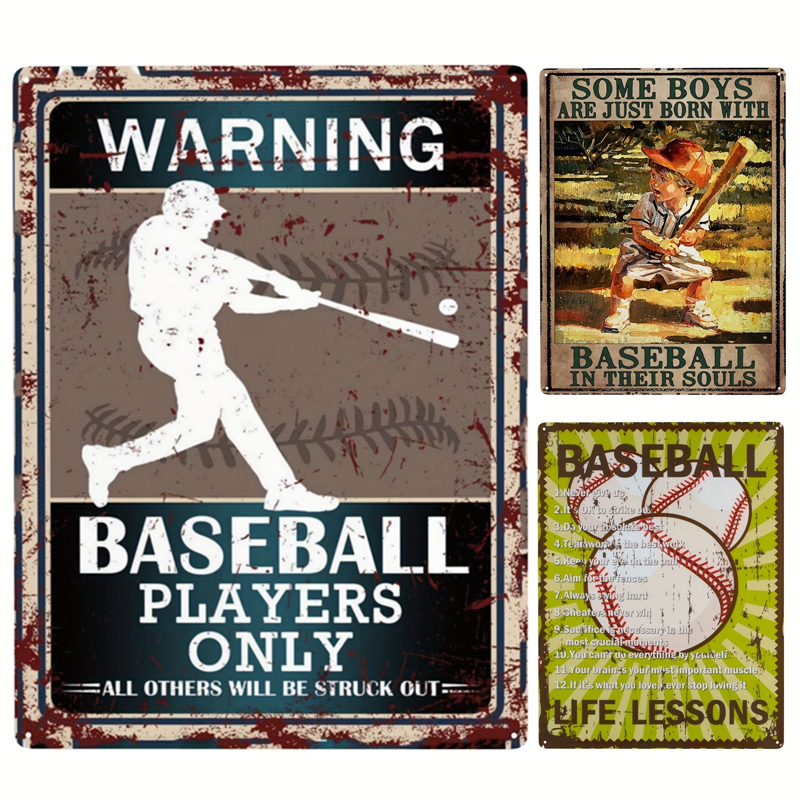 Antique Baseball Signs 