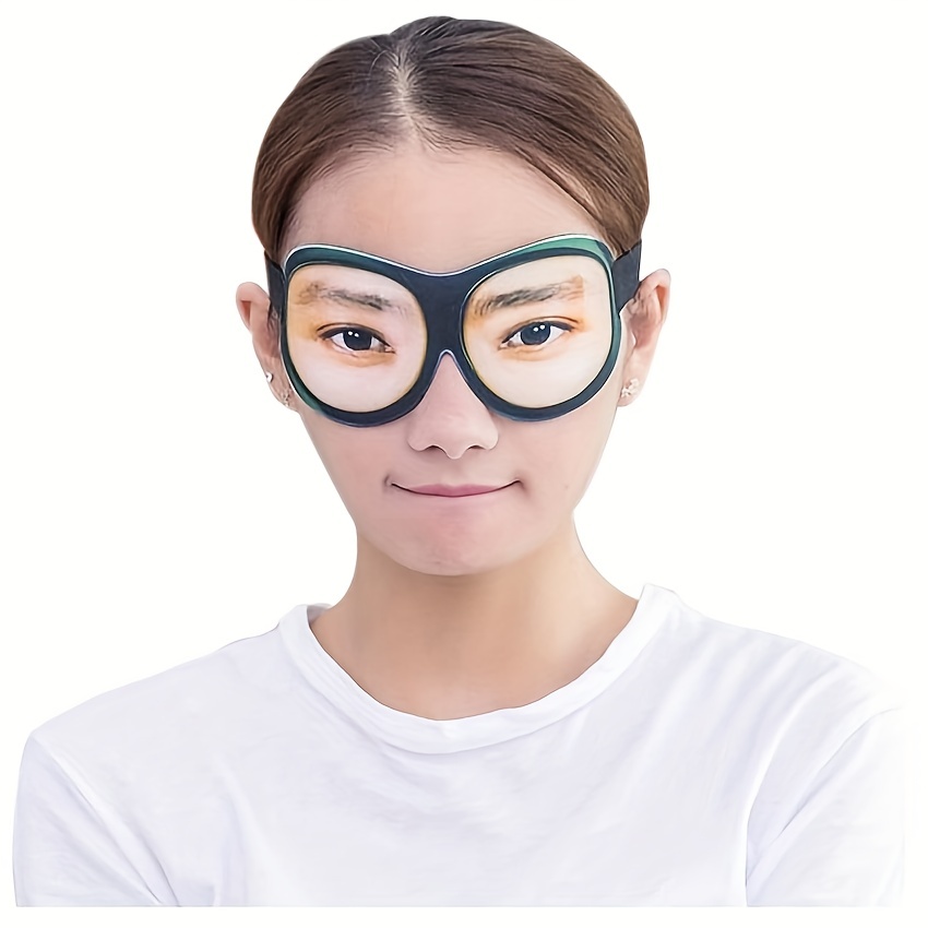 funny sleep mask for woman man 3d eye mask with eyes open silk sleep mask travel essentials