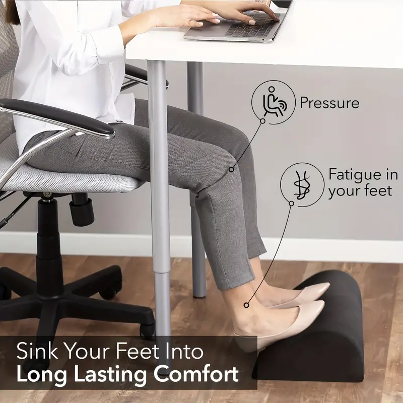 Ergonomic Office Desk Foot Rest - Under Desk Footrest With