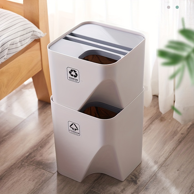 Maximize Floor Space Waste Sorting Efficiency With Stackable - Temu