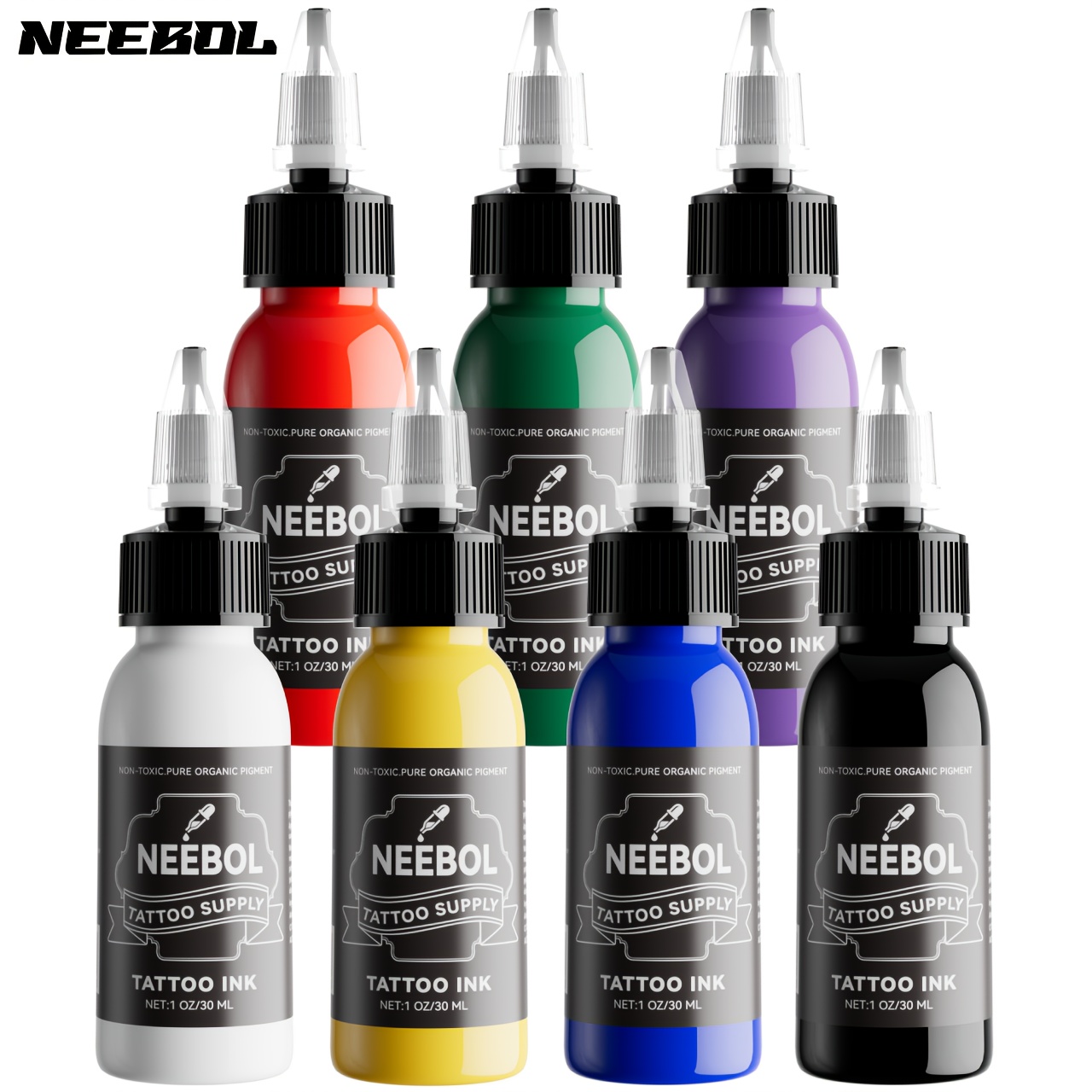 Black Tattoo Ink, 1oz(30ml) Professional Tattoo Ink for Bold and Vibrant -  Tattoo Ink Set Long-Lasting Results and Smooth Application - Create  Stunning Designs with SNDE Tattoo Ink - Dark Blac 