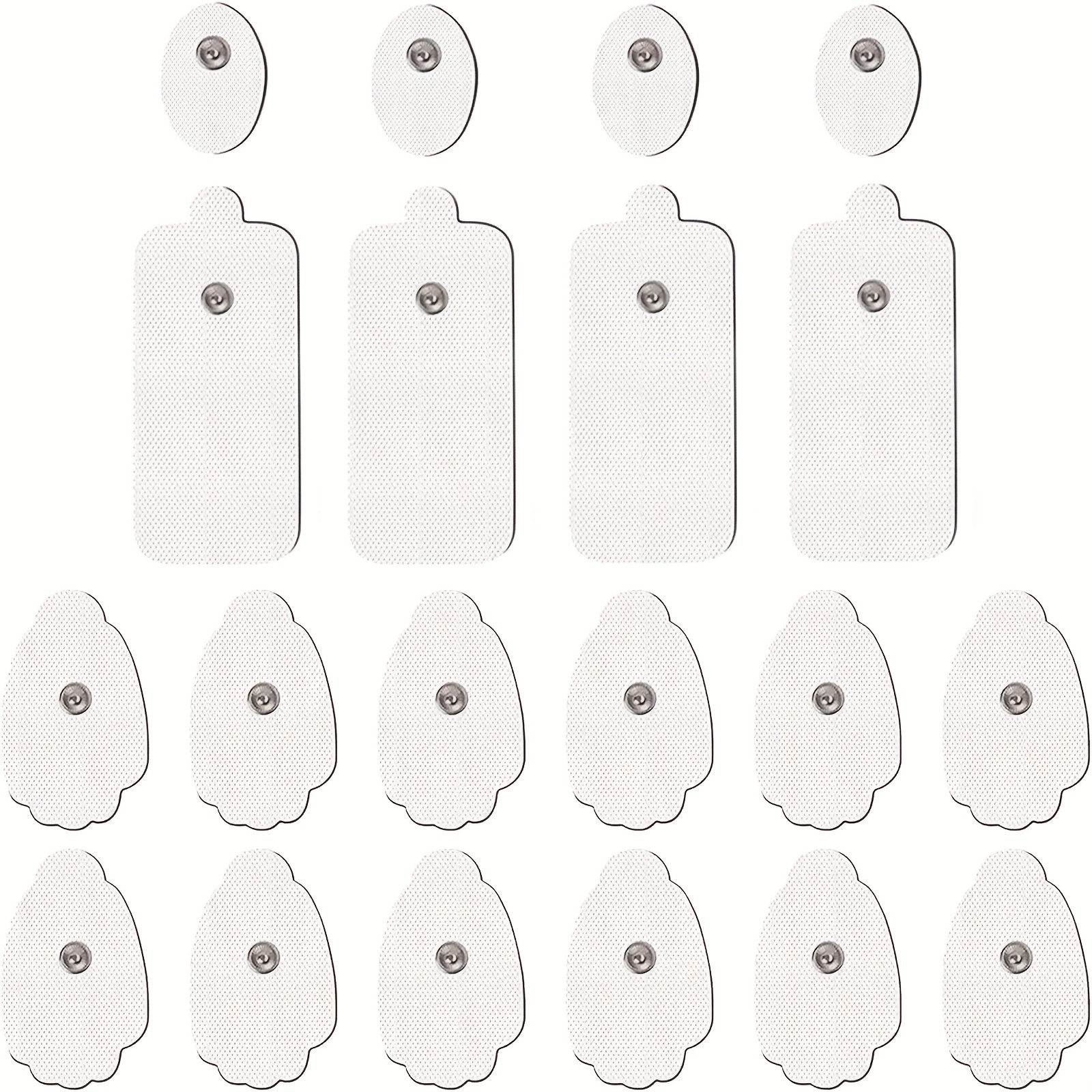 TENS/EMS Unit Replacement Pads NURSAL 20 Pack 3.5mm Snap Electrode Pads