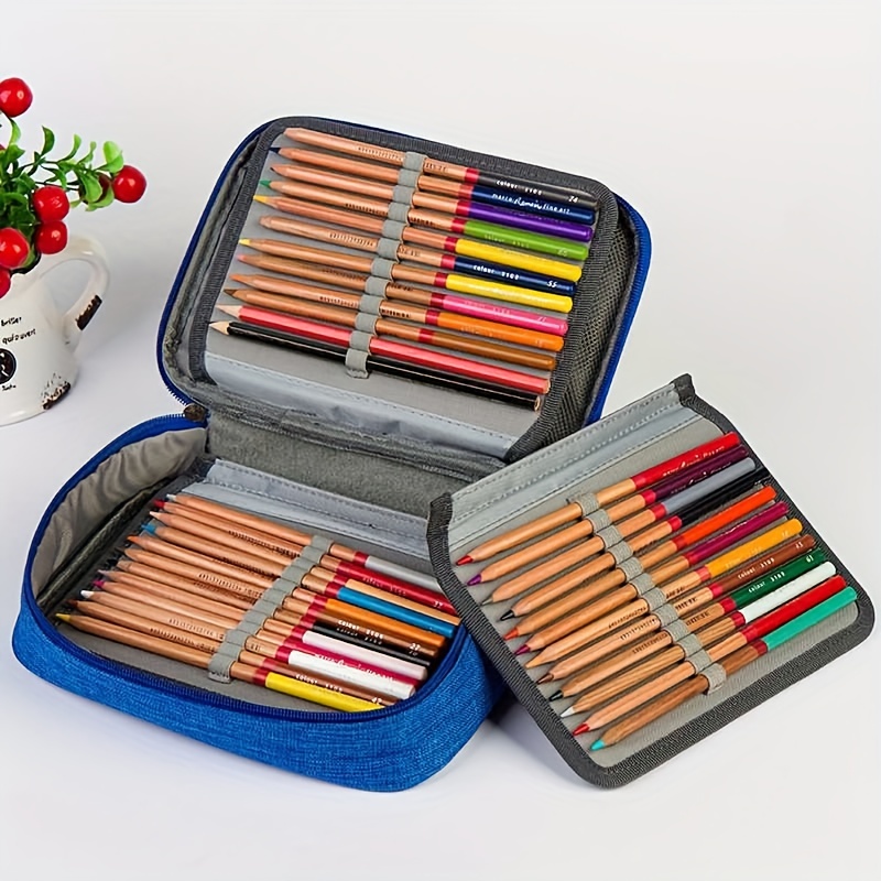 Trousse À Crayons De Grande Capacité Boîte À Crayons À 72 Trous