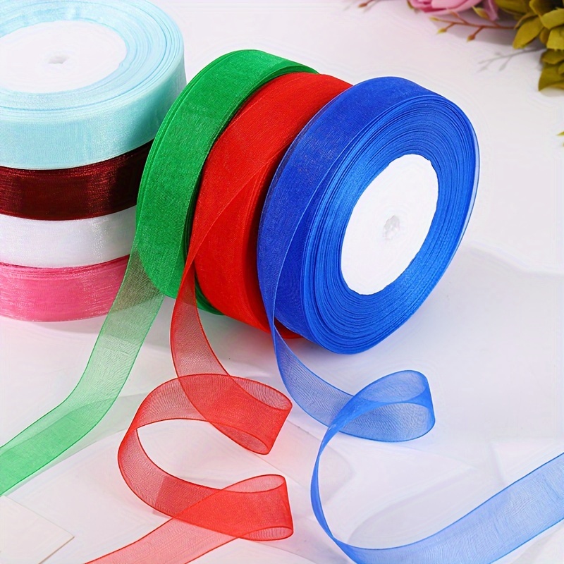 

1pc 2cm Wide And 45 Meters Long For Diy Handmade Hair Accessories, Crochet Hats, Knitting Gift Packaging Ribbons.