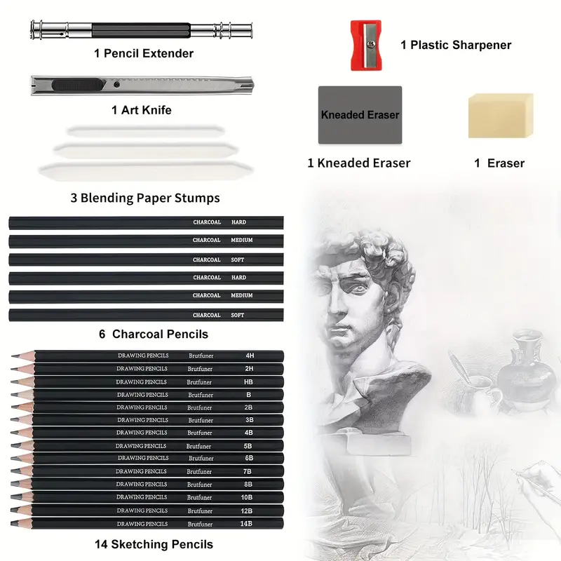 Materials List for Charcoal Drawing