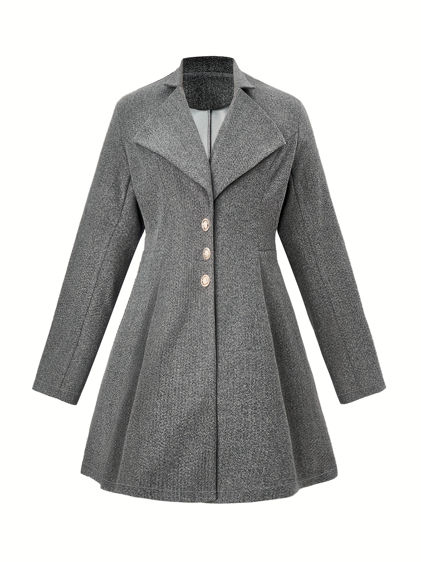 Wool Swing Coat Women, Winter Coat Plus Size, White Coat With