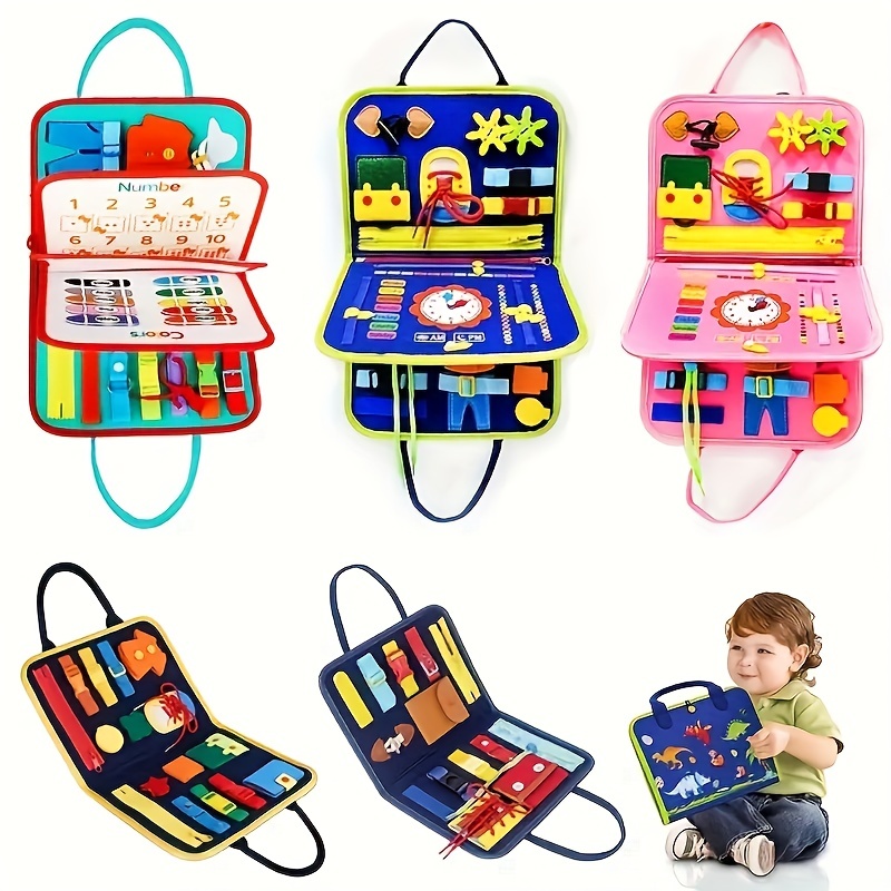 Sundaymot Juguetes Montessori para niños de 1 año, juguetes sensoriales  para bebés, juguete de actividad de cuerda de silicona de grado  alimenticio