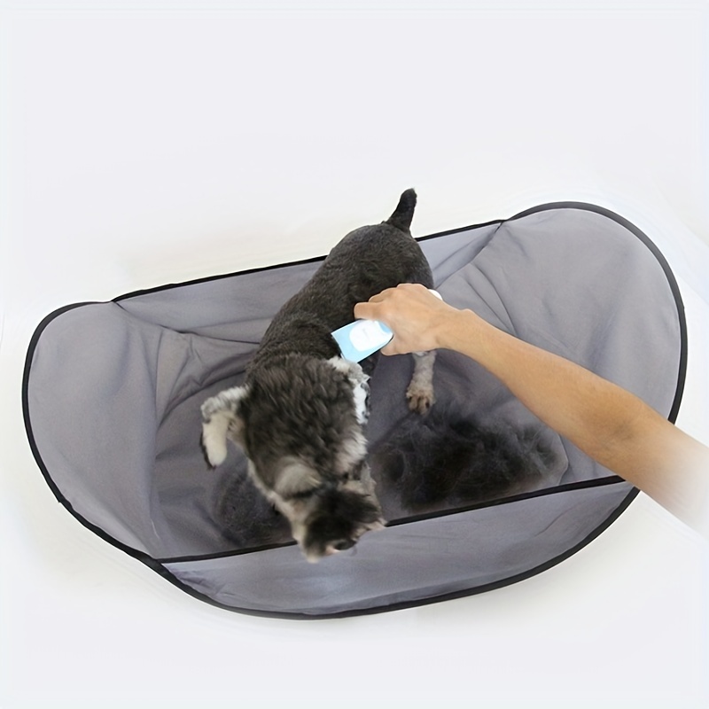 Pet Grooming Tent With Hair Cutting Catcher Keep Your Home - Temu Canada