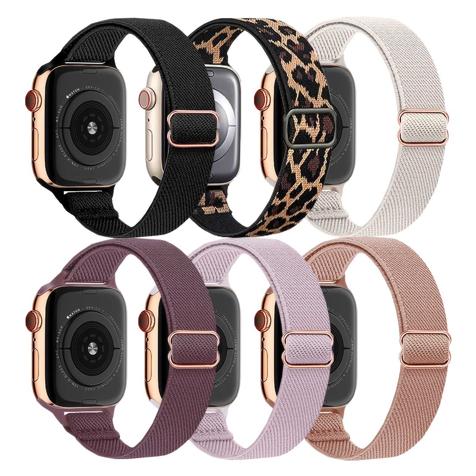 Luxury Leather Strap For iwatch Series 7 SE 6 5 4 3 Vogue Elegant Watchband  For Apple Watch Band 41mm 45mm 38mm 42mm 44mm 40mm