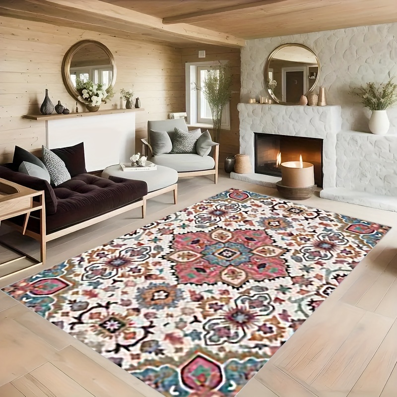 Alfombra de cabecera suave a rayas para el hogar, alfombras cálidas y  esponjosas para dormitorio, alfombra rectangular para sala de estar,  alfombrilla