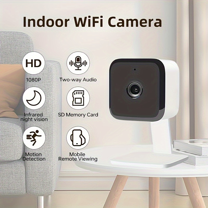 Mini Cámara Wifi Ip Monitor Hogar Seguridad Inteligente - Temu