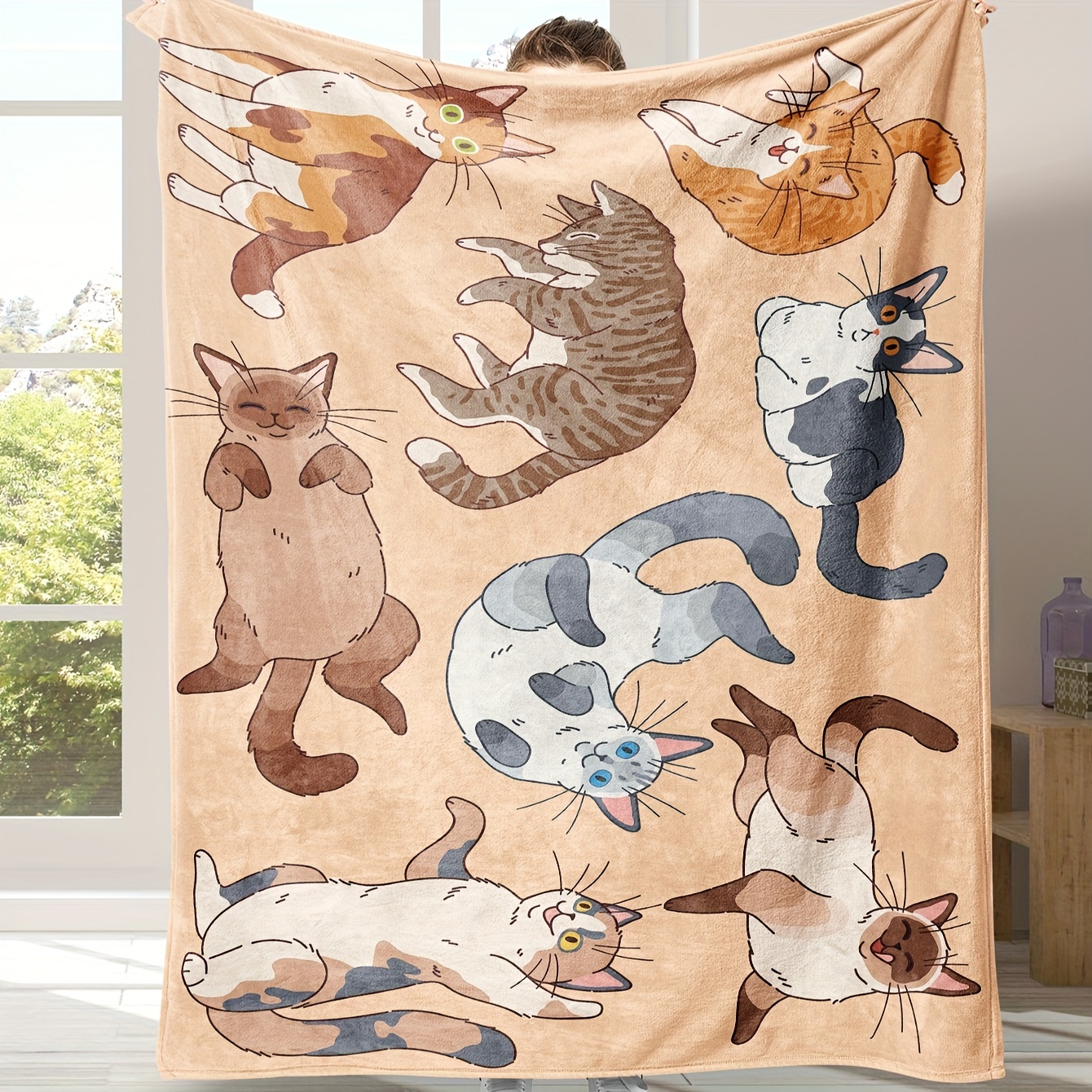 Kitten throw blanket sale