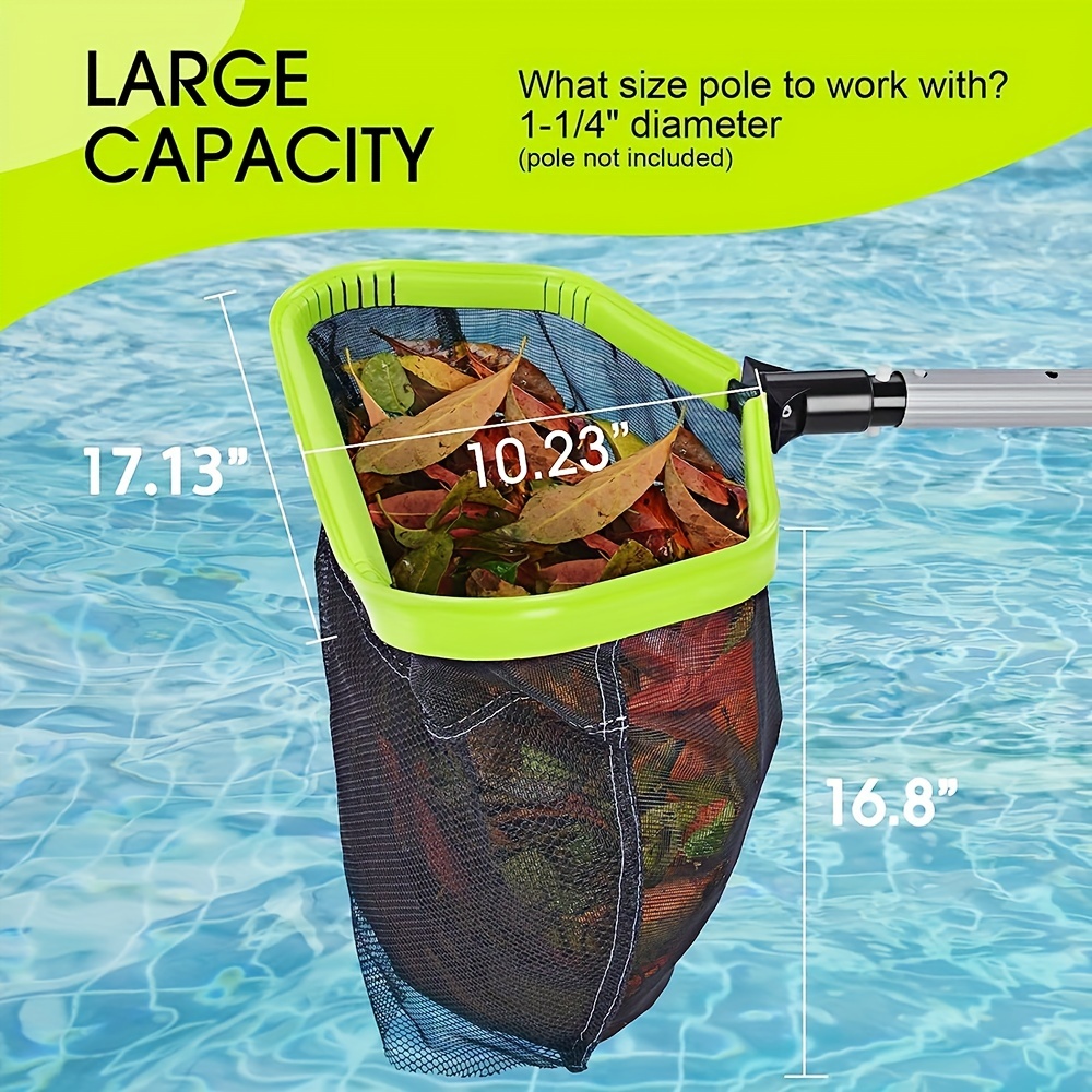 Pool Net Pool Skimmer Net Double layer Deep Bag Heavy Duty Temu