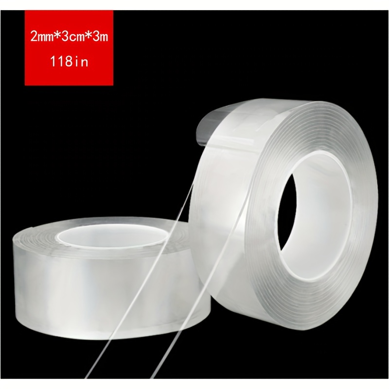 Reusable Nano Adhesive Tape, Nano Tape, Traceless Washable Adhesive Tape,  Multifunctional Traceless Double Sided