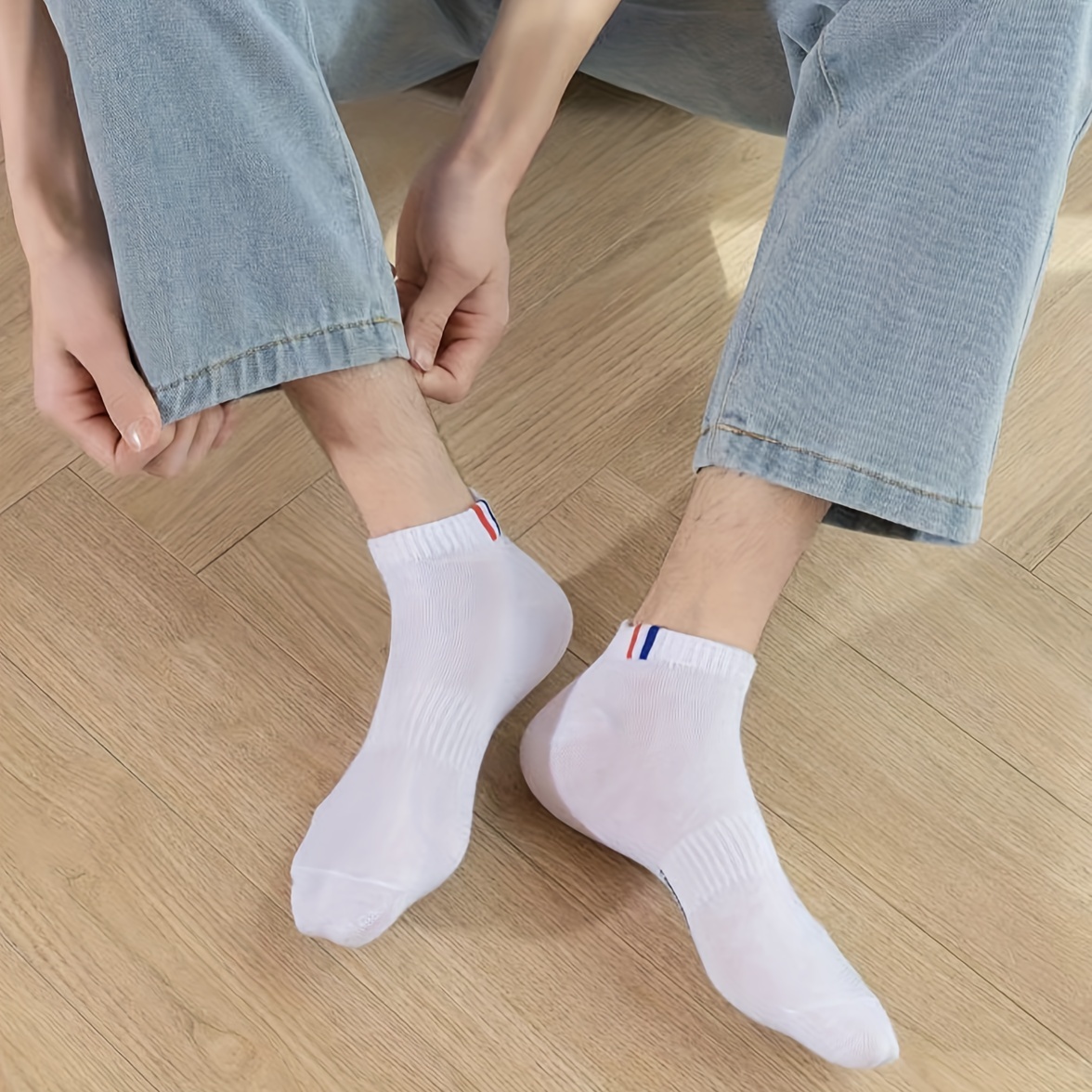 Men Cotton Socks 4 Pairs Ankle Socks Breathable Sports Short Socks  Comfortable