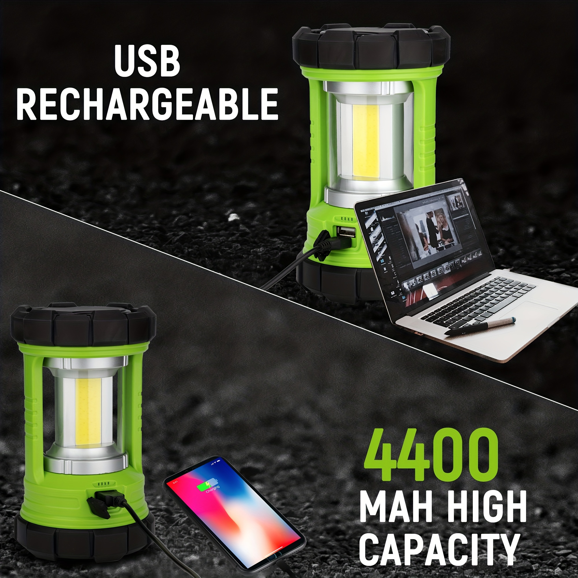 Rechargeable Led Camping Lantern - Brightness, 2 Light Modes, Ideal For  Camping, Hiking, Emergencies, Power Outages - Temu