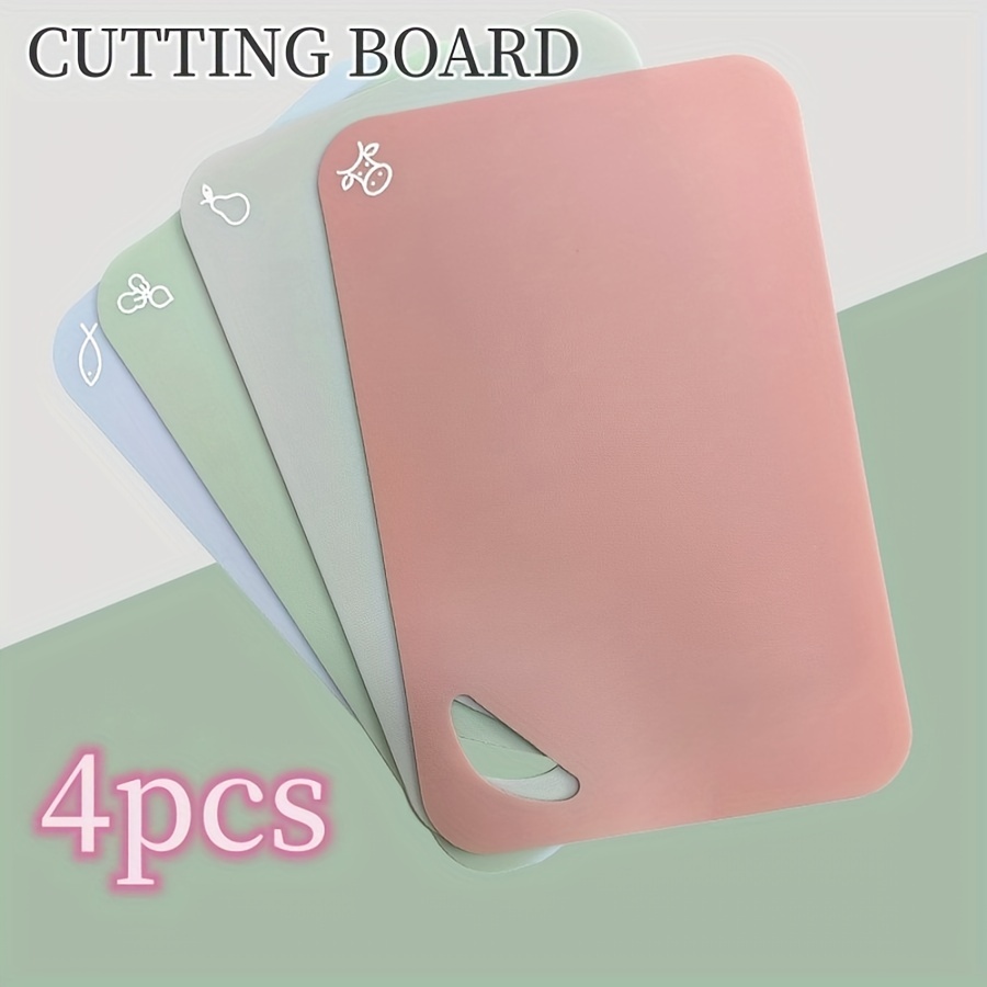 Extra Thick Flexible Plastic Cutting Board Mats with Holes for