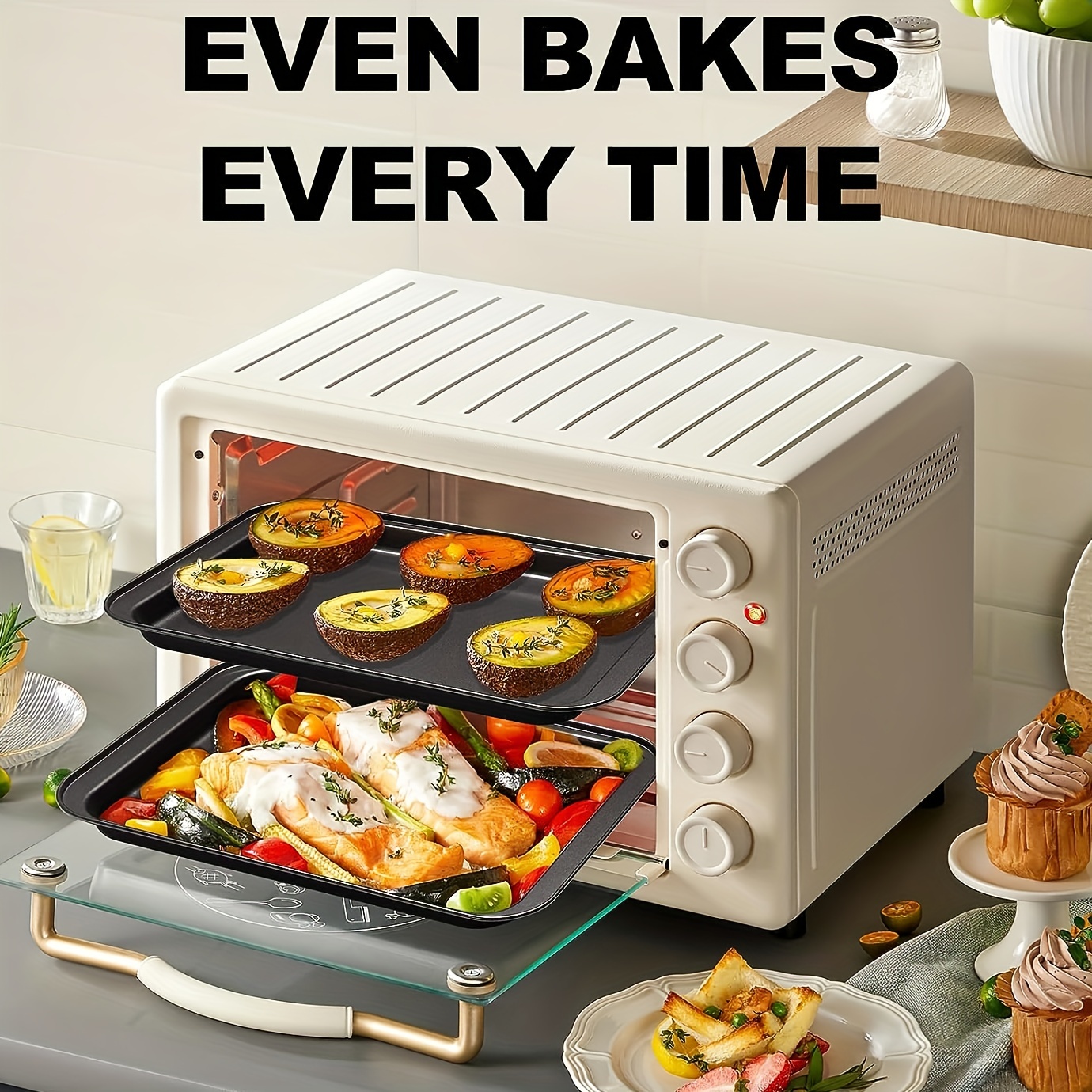 1pc, Mini Baking Sheet For Small Oven, Cookie Sheet Biscuit Pan, Quarter  Sheet Pan, Warp Resistant Nonstick Baking Pan, Bakeware,  9.4inch×7.1inch×0.78