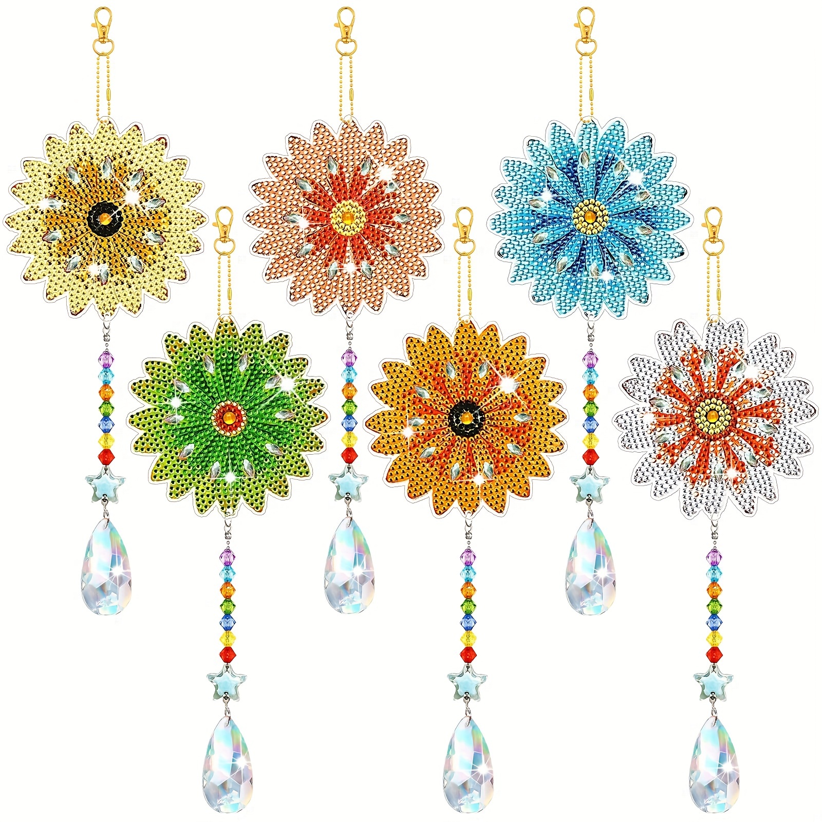 Diy Artificial Diamond Painting Catcher Wind Chime Shaped - Temu