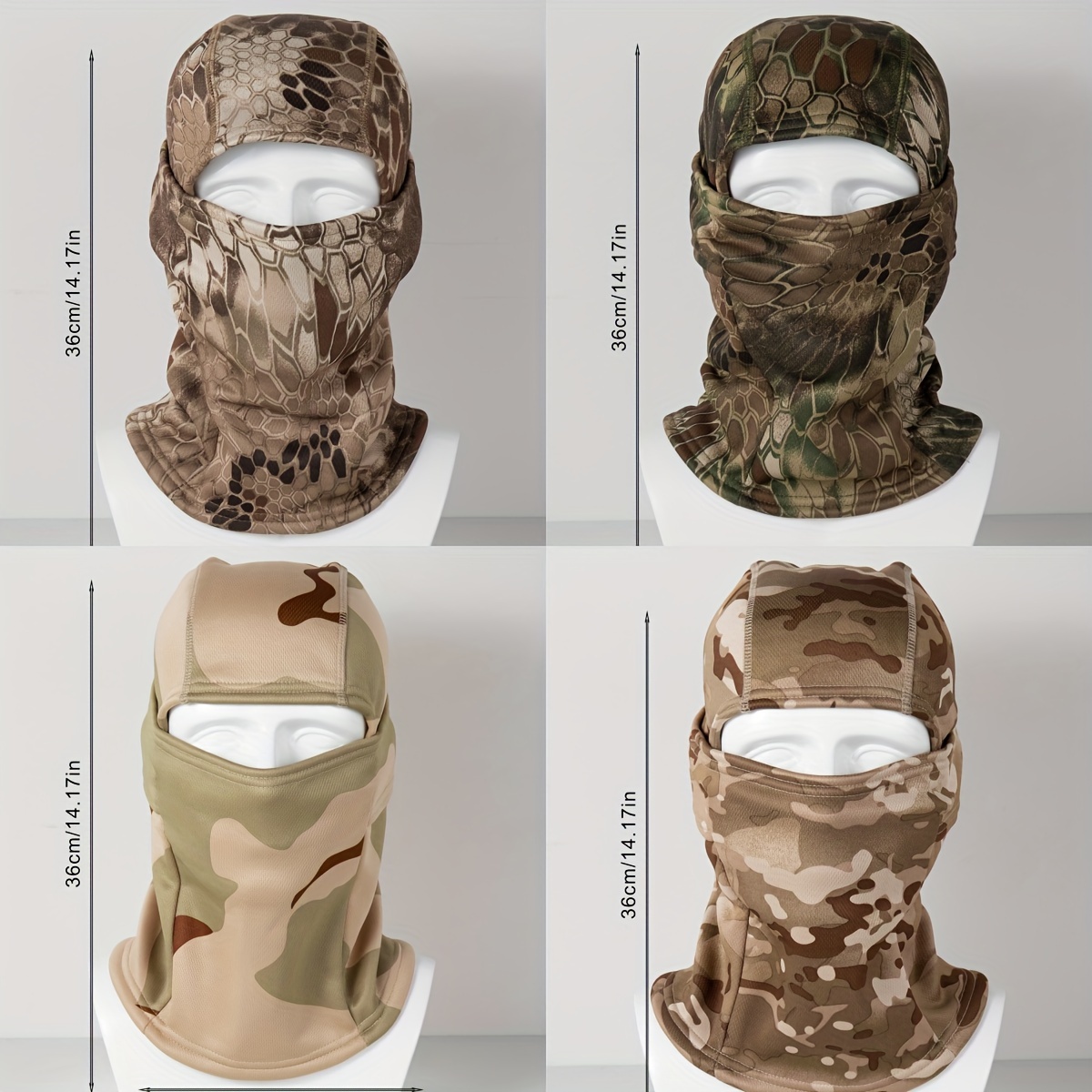 1pc M scara Facial Completa Barak Camuflaje Oto o Invierno Temu