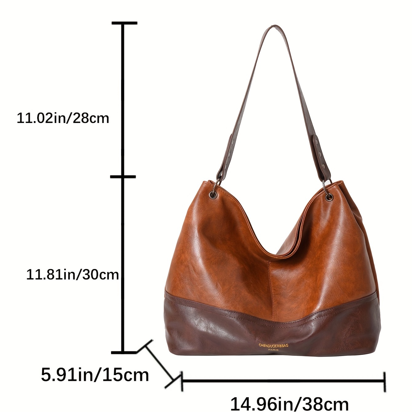 Women's Large Hobo Tote Bags in Vegan Leather