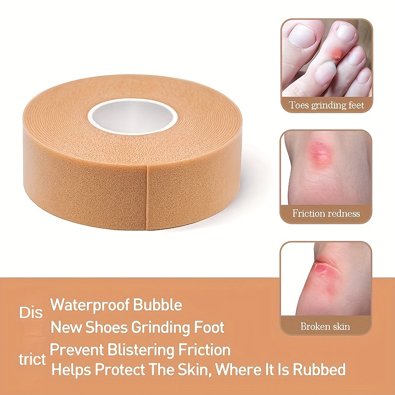 3 Rolls Waterproof Moleskin Tape For Blister Prevention And Foot Protection  Anti Wear Heel Pads And