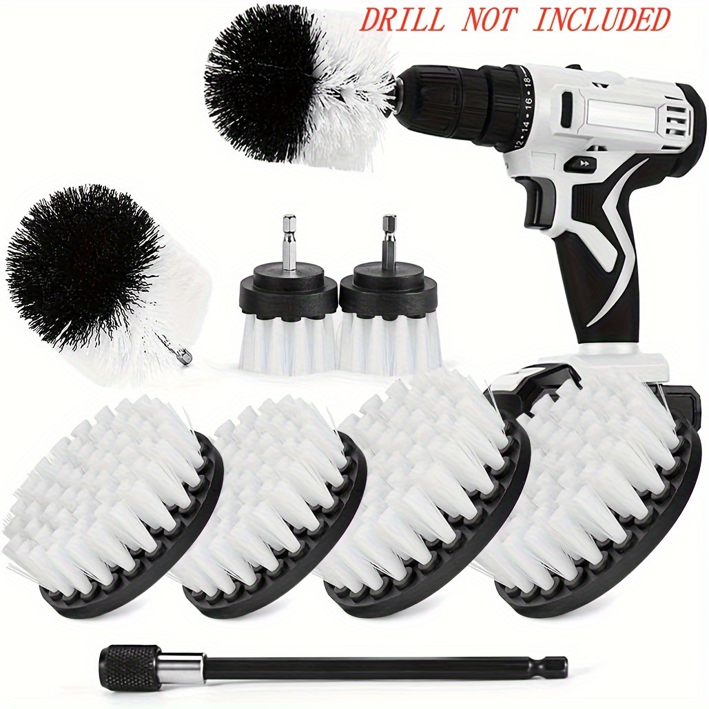 Drill Brush Attachment Set Power Scrubber Brush Drill Scrub - Temu