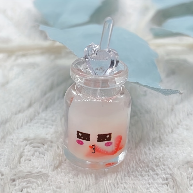 10pcs Simulation Resin Water Bottle Earring Charms Kawaii 3D Drink Keychain  Pendants Phone Accessory DIY Charm