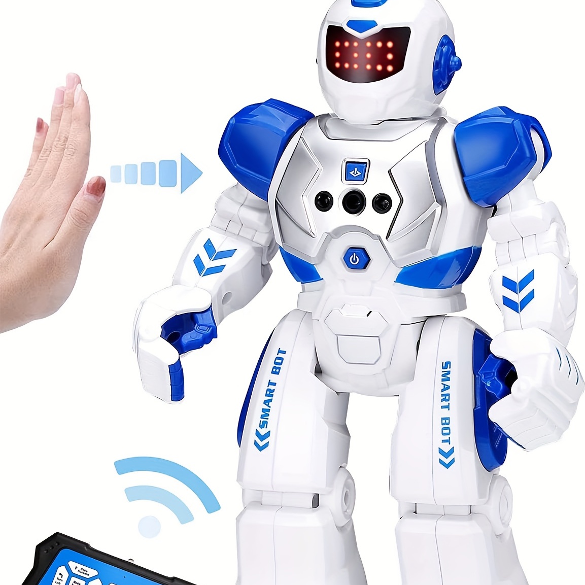 Rc Car Robot For Kids Remote Control Transforming Robot Toys For Boys Girls  Age 6 7 8 16 Gifts One Button Transforming Robot With Led Light Smart  Vehicle - Toys & Games - Temu