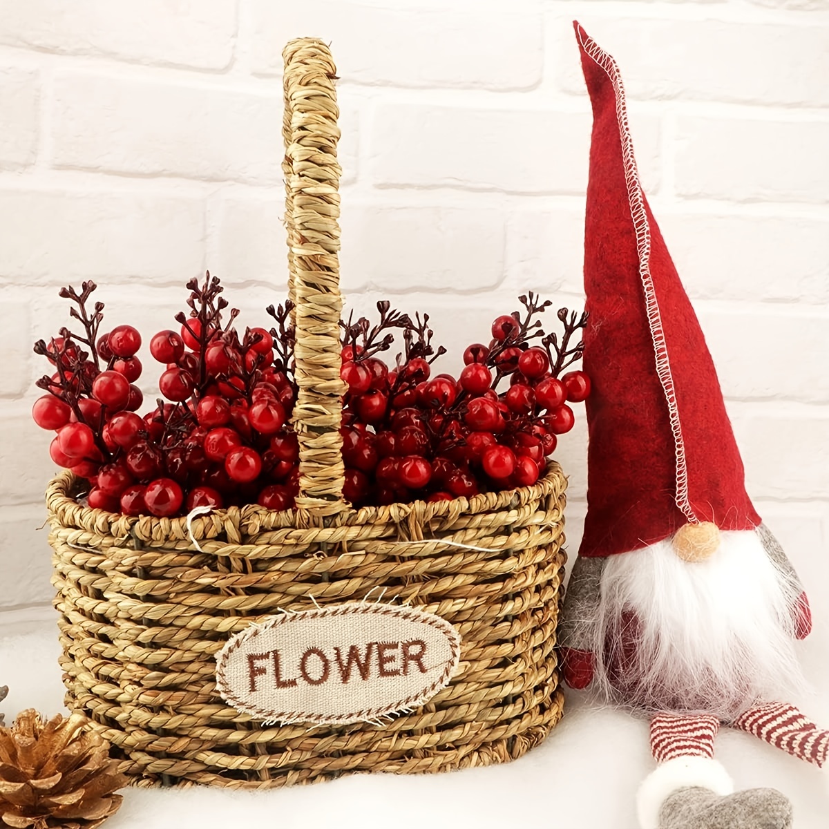Artificial Red Berry Stems Christmas Red Berry Picks Holly - Temu