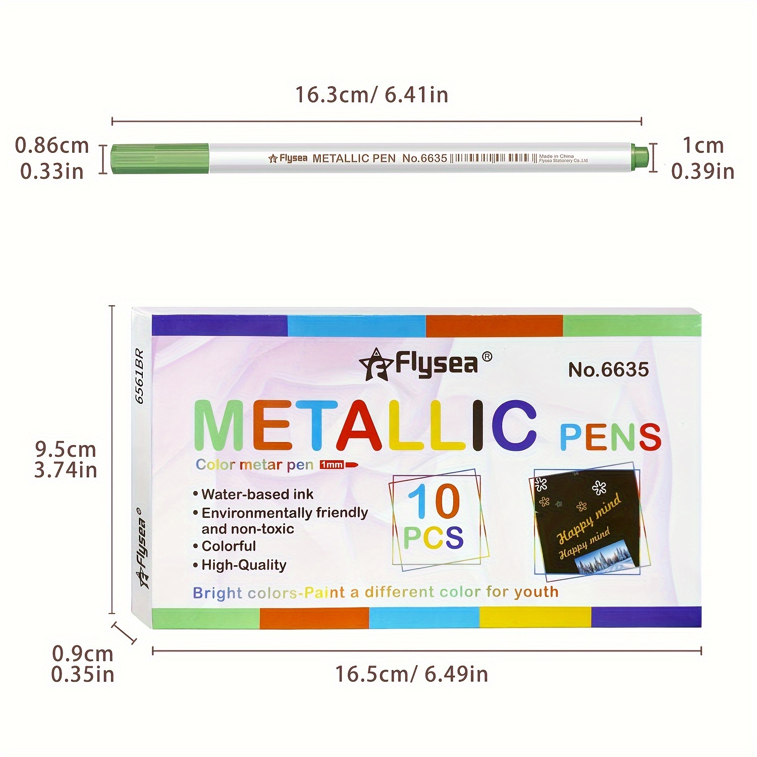 Dyvicl Rotuladores metálicos – 15 colores de punta fina dura para papel  negro, colorear adultos, hacer tarjetas, pintura roca, manualidades de  álbumes