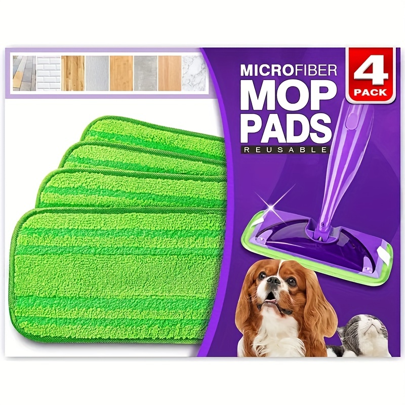 Microfiber Mop Pads Replacement for Swiffer Wet Jet, Wet&Dry