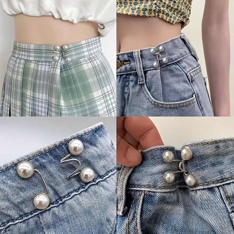 1 Set of Punch-Free Creative Waist Buckles, Detachable, Adjustable and Easy to Install, Jeans Waist Adjustment Buckle