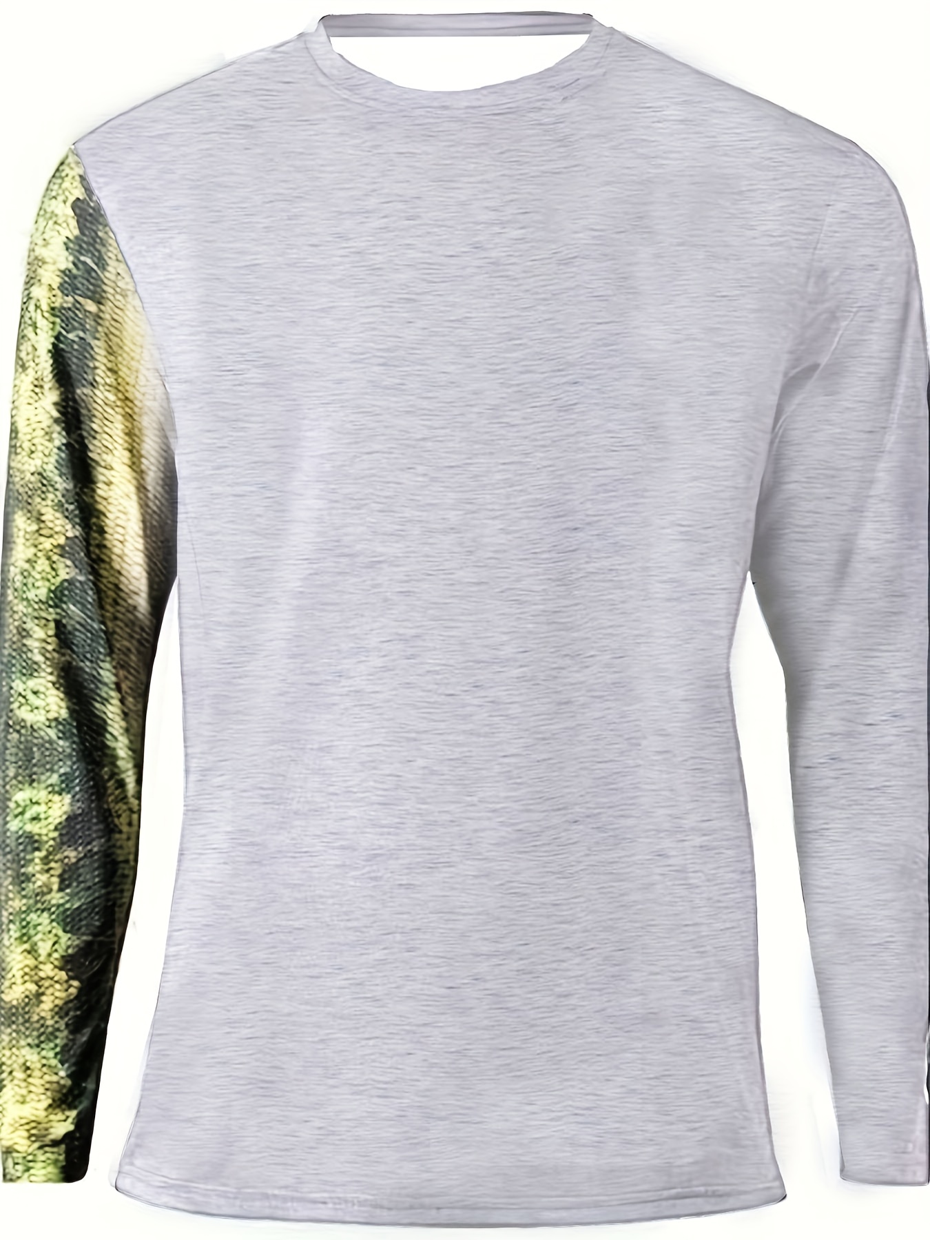 Long Sleeve Fishing Shirt For Men, Novelty Pjs Tops Pullovers, Fashion  Round Neck Tops, Men's Clothing