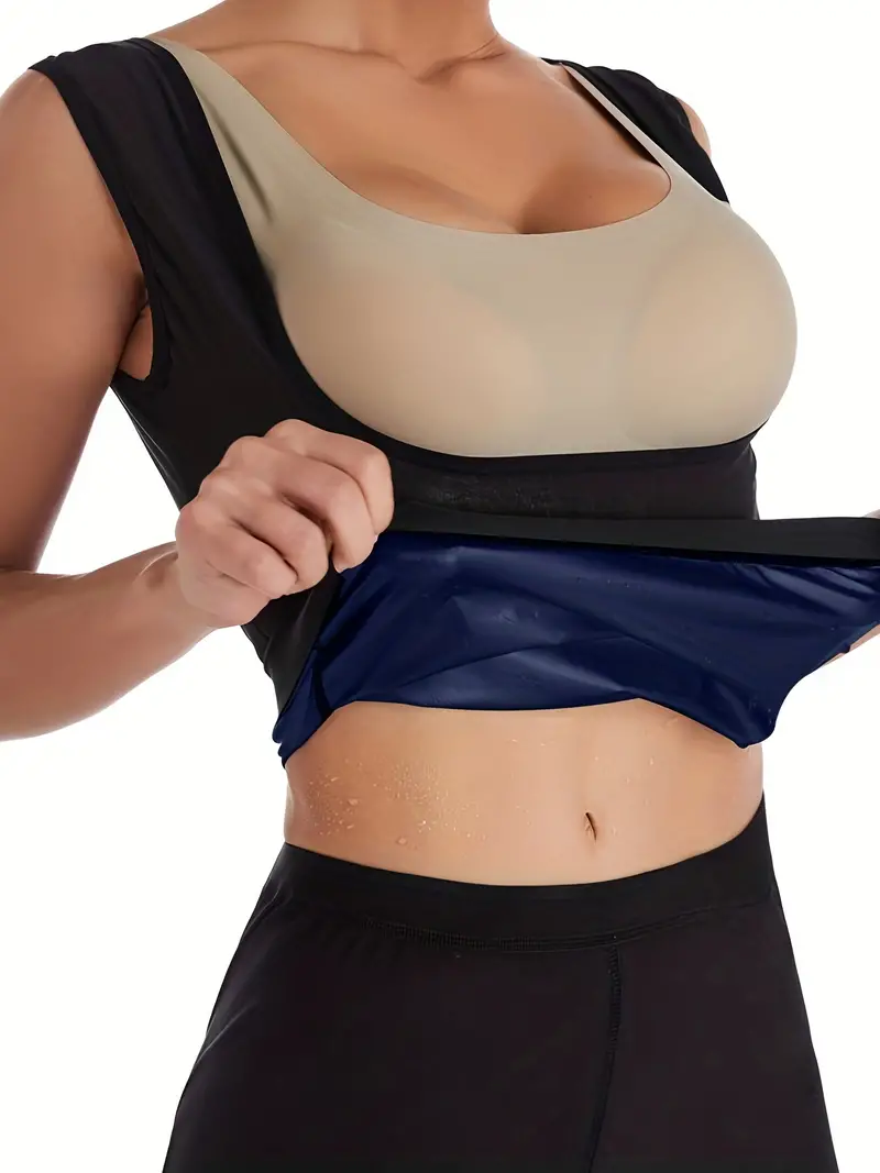 Solid Shaping Tank Tops Waist Trainer Tummy Control Slimmer - Temu Canada