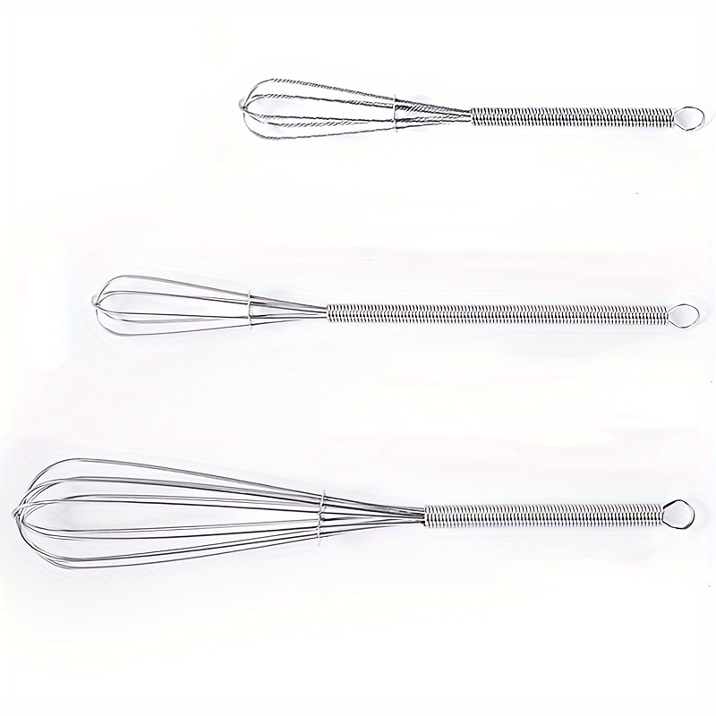 Spring Whisk Balloon Whisk Household Whisk Stainless Steel Handle For  Beating Eggs, Whipping Cream, Stirring Butter, Coffee Or Sauce, Kitchen  Supplies Kitchen Baking Tools Coffee Whisk Stick, Metal Whisk For Whisking  And