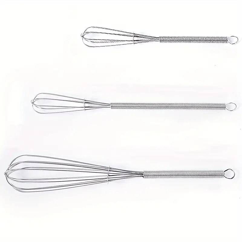 Spring Whisk Balloon Whisk Household Whisk Stainless Steel Handle For  Beating Eggs, Whipping Cream, Stirring Butter, Coffee Or Sauce, Kitchen  Supplies Kitchen Baking Tools Coffee Whisk Stick, Metal Whisk For Whisking  And