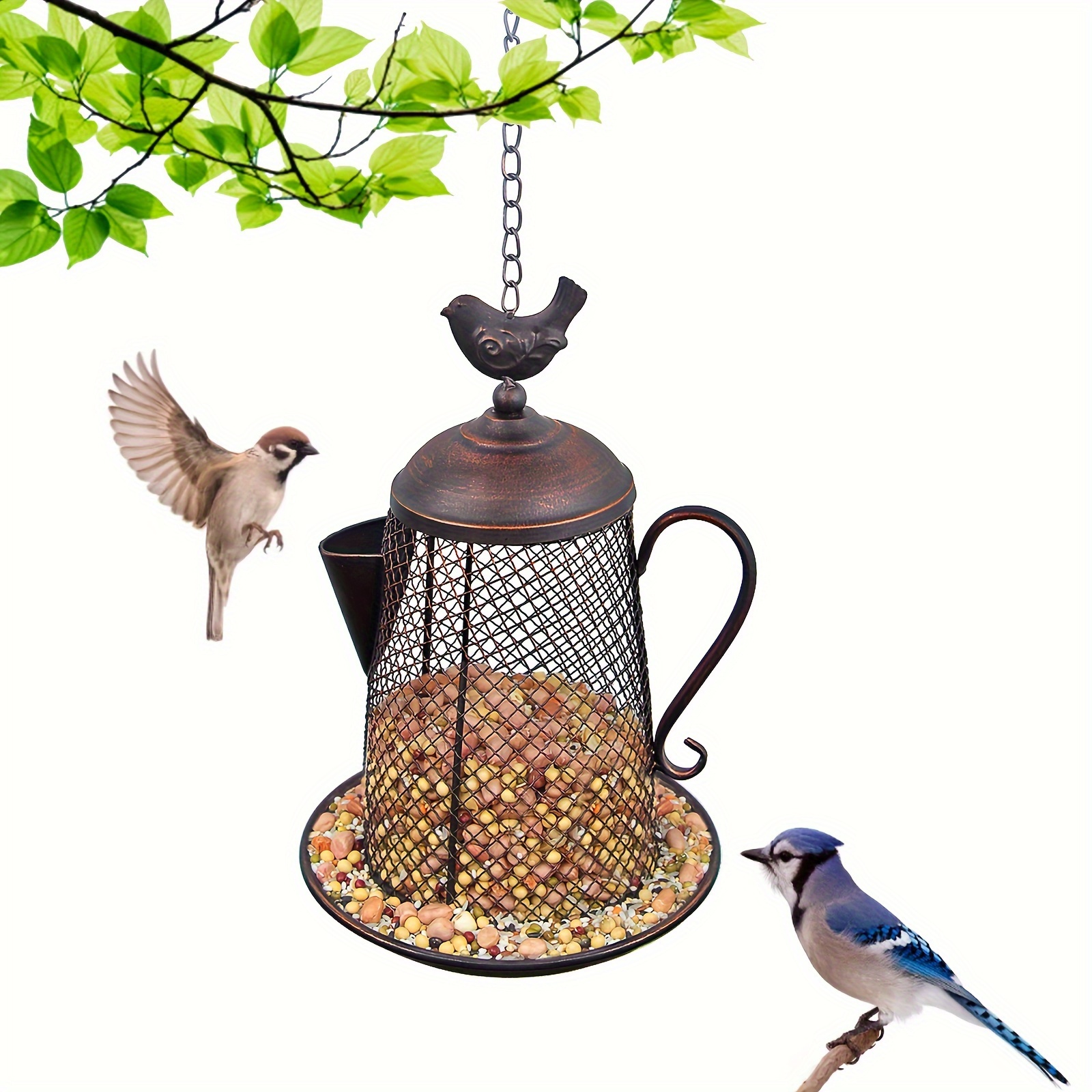 Mangeoire à oiseaux de fenêtre en verre transparent, mangeoires pour  oiseaux de soleil, décoration de jardin