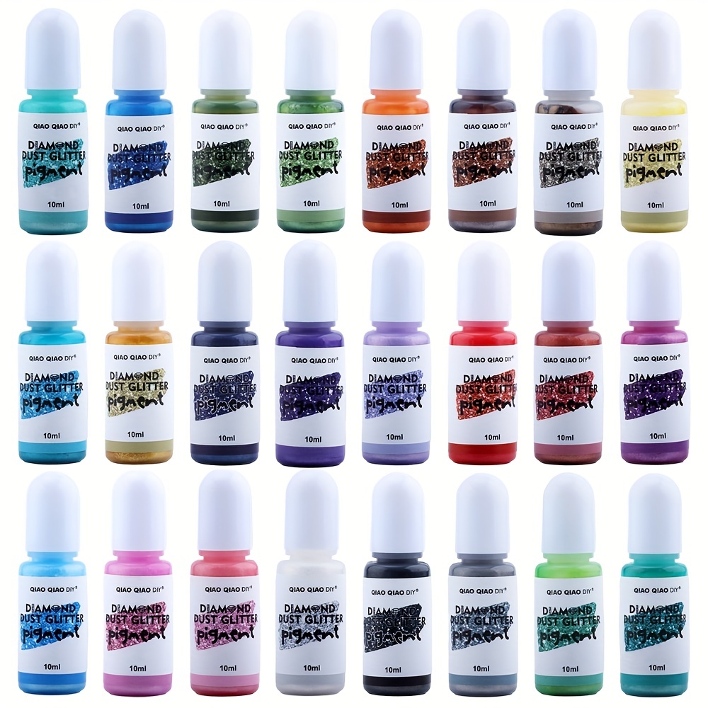 TINYSOME 24 Colors Crystal Epoxy Pigment UV Resin Dye DIY Jewelry