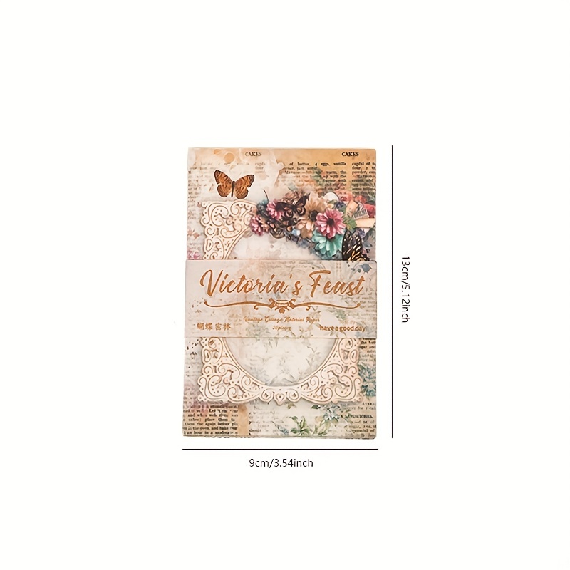Material Paper - Victoria's Feast Lace Frame Scrapbook Paper