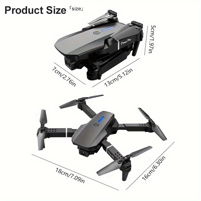 Dron Camara 4k Wifi 1 Bateria Plegable Bolso Recargable